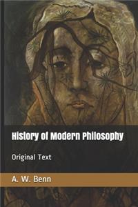 History of Modern Philosophy