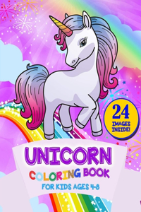 Unicorn Coloring Book for Kids Ages 4-8