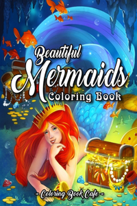 Beautiful Mermaids Coloring Book