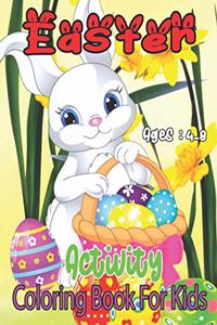 Easter Activity Coloring Book For Kids