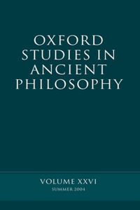 Oxford Studies in Ancient Philosophy