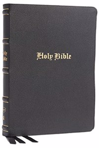 Kjv, Thinline Bible, Large Print, Genuine Leather, Black, Red Letter, Thumb Indexed, Comfort Print