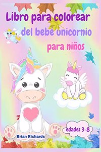 Libro para colorear del Bebé Unicornio para niños