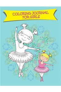 Coloring Journal For Girls