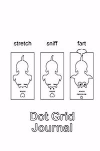 Three Dogs Doing Yoga Dot Grid Journal