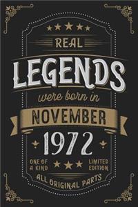 Real Legends were born in November 1972