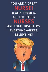 You Are A Great Nurse! Really Terrific, All The Other Nurses Are Total Disasters. Everyone Agrees. Believe Me