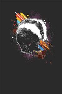 Badger With Color Splash