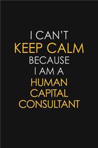 I Can't Keep Calm Because I Am A Human Capital Consultant