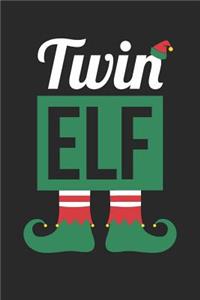Christmas Notebook 'Twin Elf' - Twin Elf Funny Christmas Funny Twins - Christmas Journal - Christmas Diary