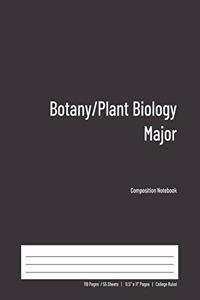 Botany-Plant Biology Major Composition Notebook