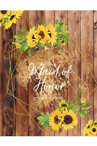 Maid of Honor Planner Notebook