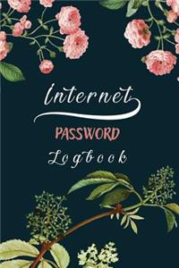 Internet Password Logbook: Lovely Floral Cover, the Personal Internet Address, Keep Track of Usernames, Passwords, Web Addresses 6 X 9