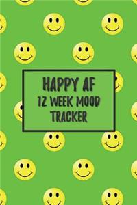 Happy AF 12 Week Mood Tracker