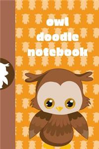 Owl Doodle Notebook