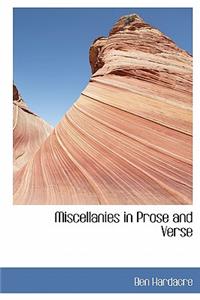 Miscellanies in Prose and Verse