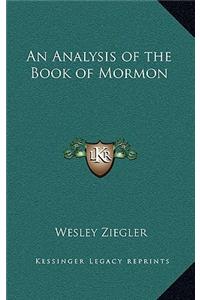 An Analysis of the Book of Mormon