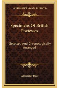 Specimens of British Poetesses