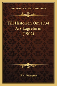 Till Historien Om 1734 Ars Lagreform (1902)