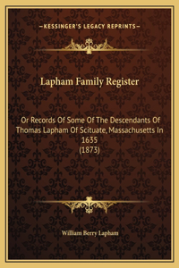 Lapham Family Register