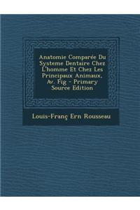 Anatomie Comparee Du Systeme Dentaire Chez L'Homme Et Chez Les Principaux Animaux, AV. Fig