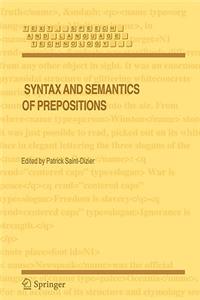 Syntax and Semantics of Prepositions