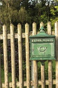 Green Letterbox on a Wood Fence Journal