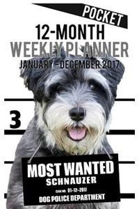 2017 Pocket Weekly Planner - Most Wanted Schnauzer