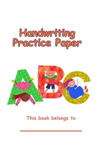 Handwriting Practice Paper ABC