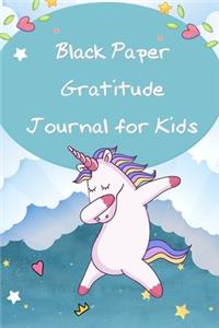 Black Paper Gratitude Journal for Kids