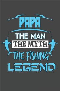 Papa The Man The Myth The Fishing Legend