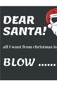 Dear Santa, All I Want from Christmas Is Blow ........