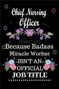 Chief Nursing Officer Because Badass Miracle Worker Isn't an Official Job Title