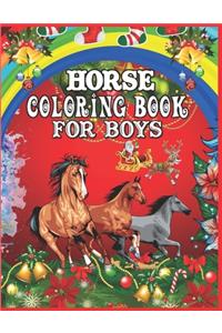 Horse Coloring Book for Boys