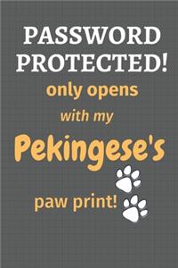 Password Protected! only opens with my Pekingese's paw print!