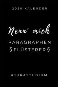 2020 Kalender Nenn' Mich Paragraphen Flüsterer #jurastudium