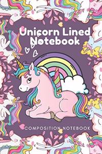 Unicorn Lined Notebook - Composition Notebook