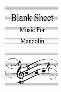 Blank Sheet Music For Mandolin