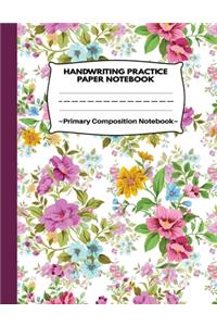 Handwriting Practice Paper Notebook Primary Composition Notebook
