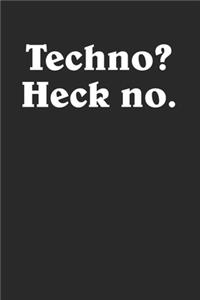 Anti Techno Notebook Funny Journal 120 Pages Lined