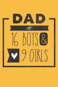 DAD of 16 BOYS & 9 GIRLS