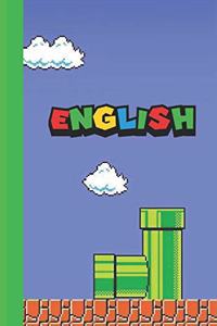 English: Super Mario styled 6x9 120 page lined paperback notebook - perfect for school kids or teachers who love gaming or that nerd or geek in your life.