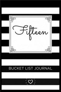 Fifteen Bucket List Journal