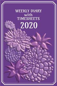 Weekly Diary with TimeSheets 2020
