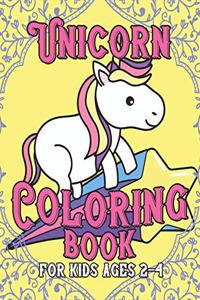 Unicorn Coloring Book for Kids Ages 2-4