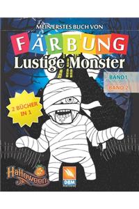 Lustige Monster - 2 bücher in 1 - ( Band 1 + Band2)