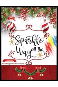 Sparkle All The Way CHRISTMAS Coloring Book for Adults