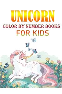 Unicorn Color By Number Books For Kids