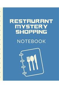 Restaurant Mystery Shopping Notebook