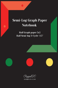 Semi-Log Graph Paper Notebook